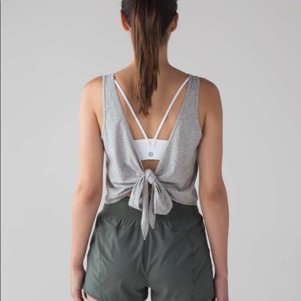 Lululemon Its A Tie Tank (tie 2 ways) Light Grey